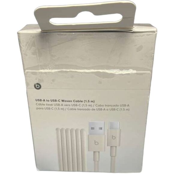 Genuine Beats USB‑C to USB‑A Woven Cable 1.5m – Surge Stone - Lot of 2- Box Wear - Picture 8 of 11